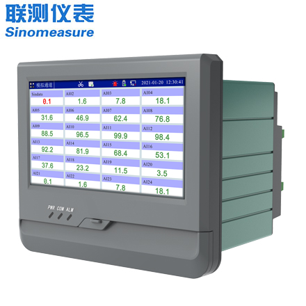 聯(lián)測SIN-R8000A(觸摸屏)0.5S高速采集1-24路可選7英寸無紙記錄儀