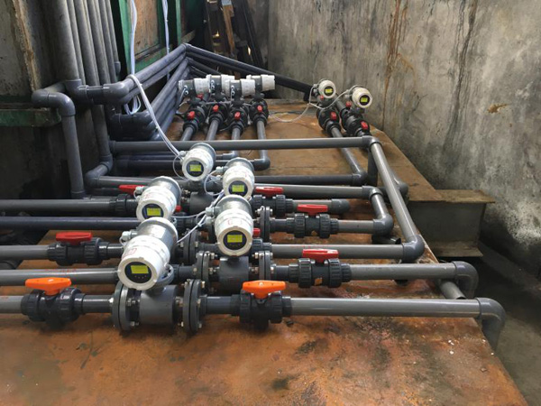 聯測電磁流量計現場應用